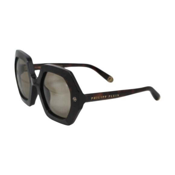 PHILIPP PLEIN Hexagonal brown Sunglasses - Picture 3 of 8